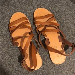 Madewell Leather Boardwalk Sandals